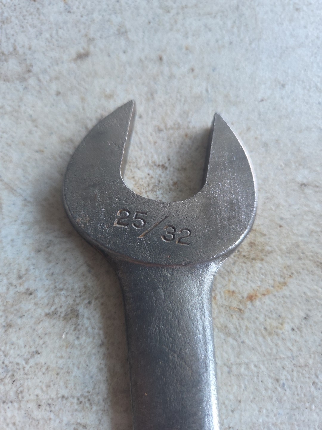VINTAGE #4 HERBRAND OPEN END WRENCH 25/32″ – GREAT SHAPE SPUD 7″