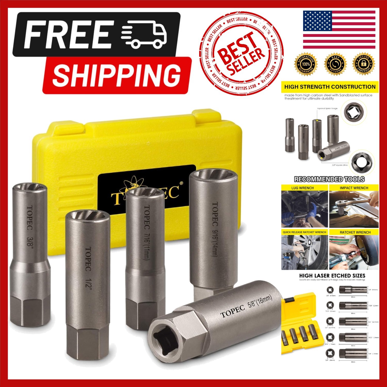 Professional Chrome Molybdenum Spiral Extractor Set – Effortlessly Remove Pins