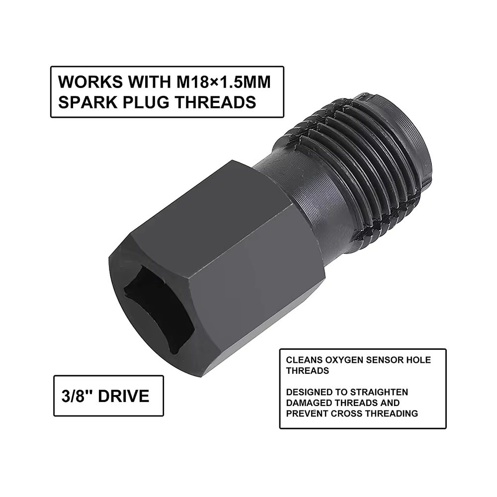 5pcs O2 Oxygen Sensor Socket Wrench Removal Tool 3/8″ 1/2″ Drive x 7/8″ 22mm Set