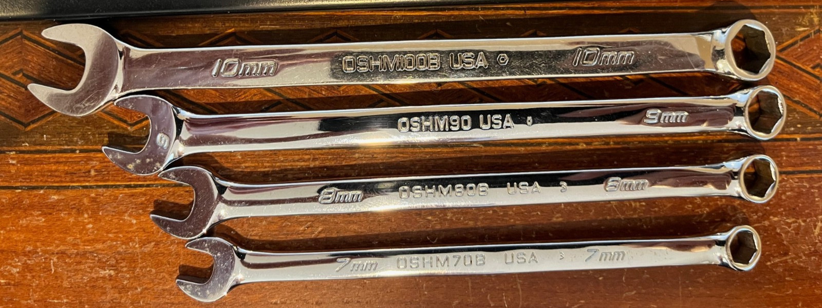 Snap-on OSHM713 13Pc Metric Combination Wrench Set 7MM-19MM 6 Point SAVE!!