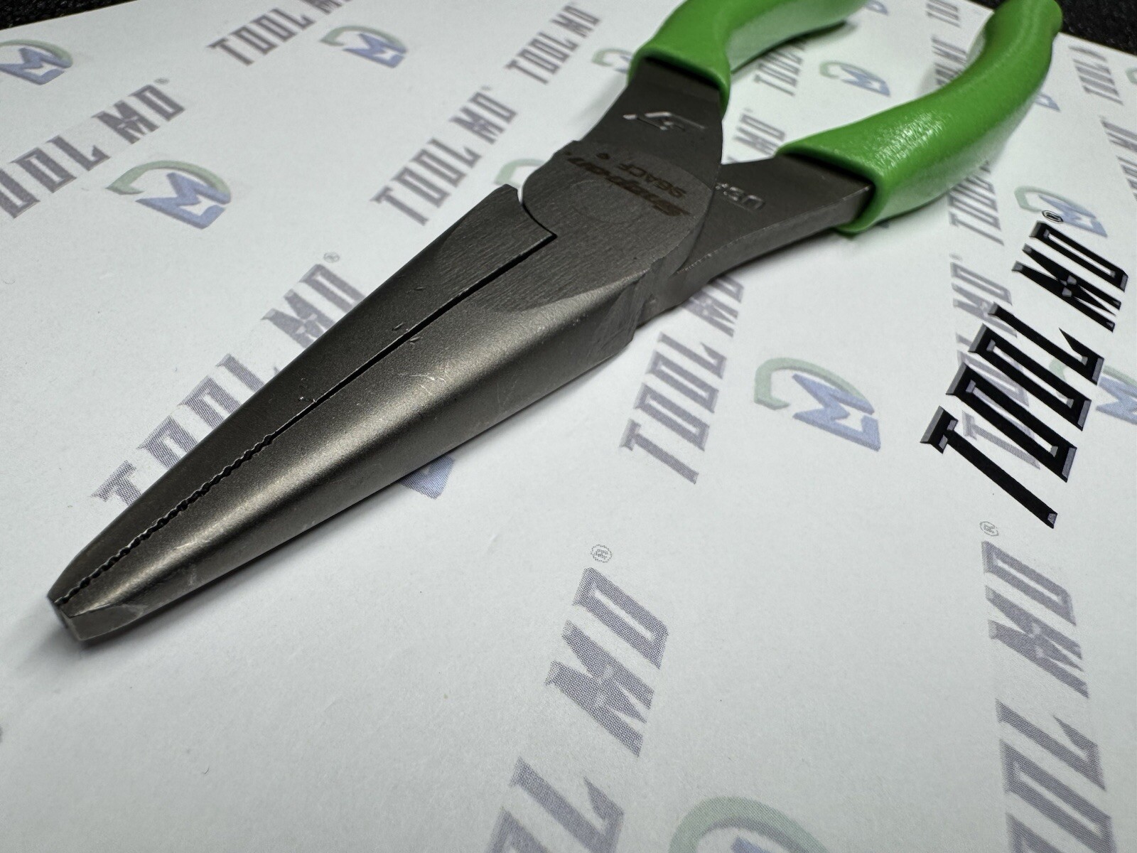 Snap-on Tools USA NEW GREEN 8″ Talon Soft Grip Needle Nose Pliers 96ACFG