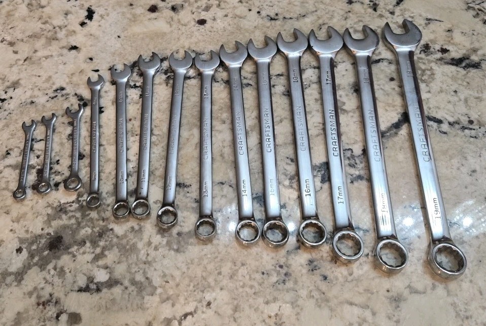 Craftsman 14 Pieces Metric 12 Point Wrench Set, 6mm-19mm