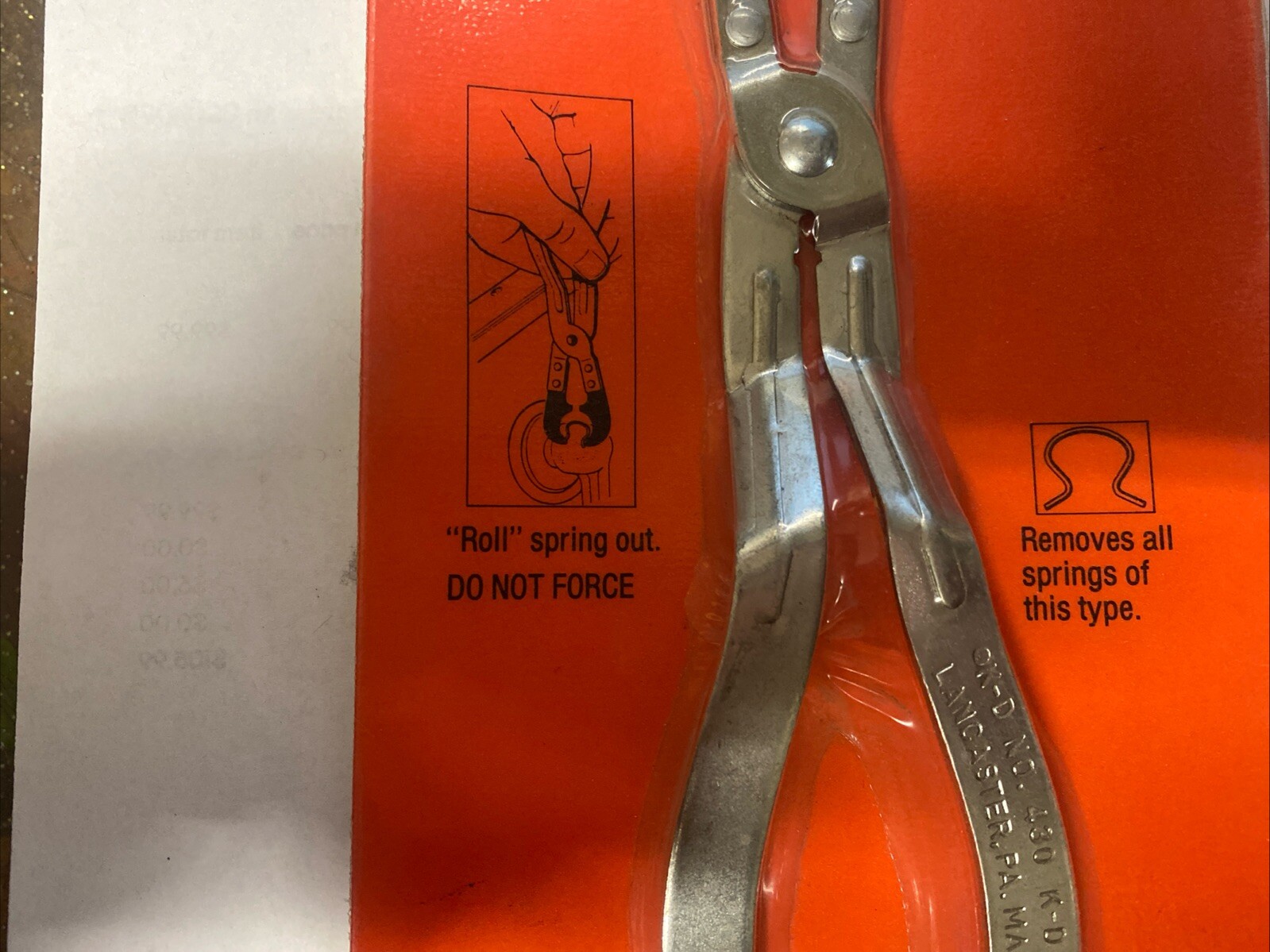 KD Tools, Part #430, Door Handle Spring Remover, Made in USA!!