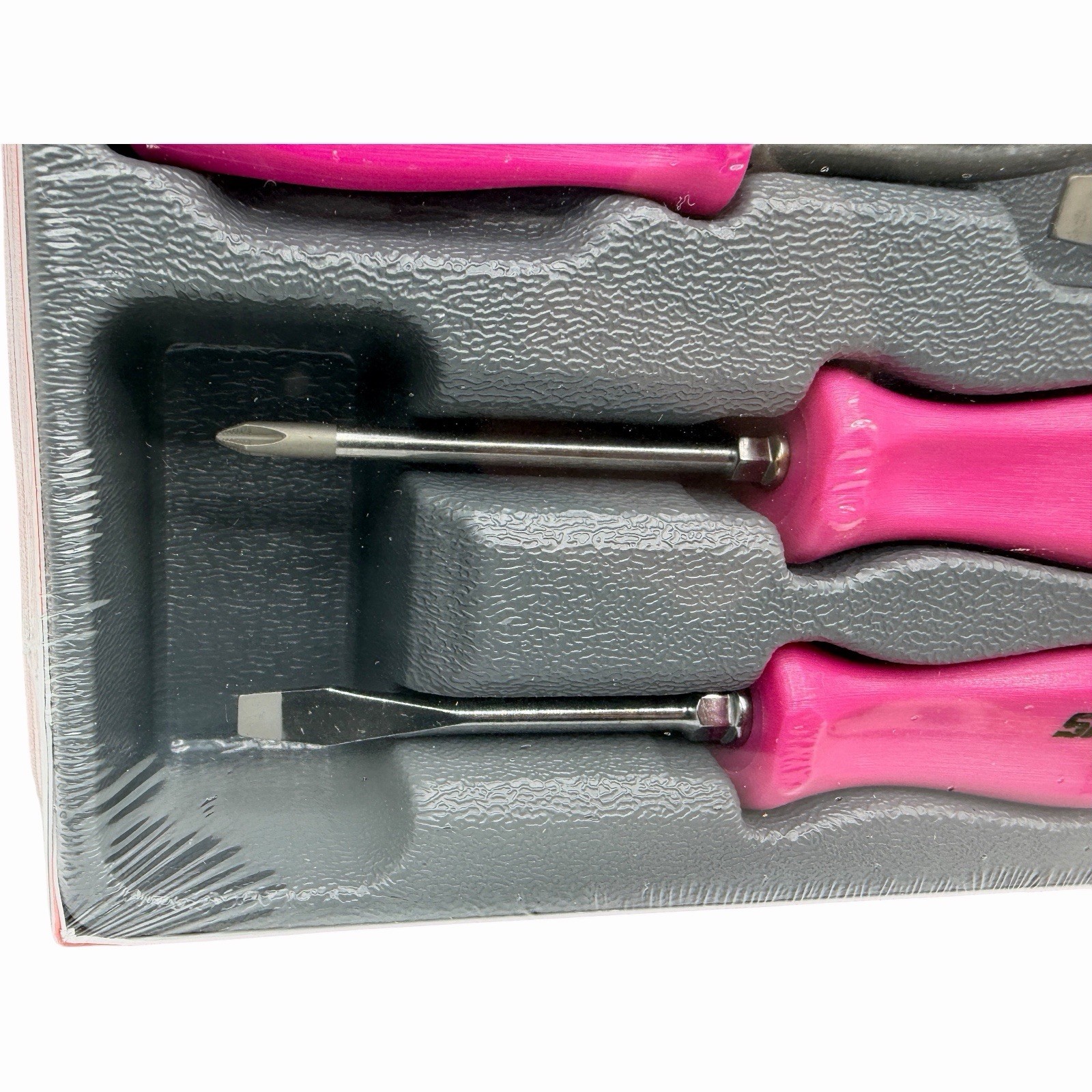 Snap On Tools Pink Hard Handle Combination Screwdriver Set SDDX70APP 7 Piece New