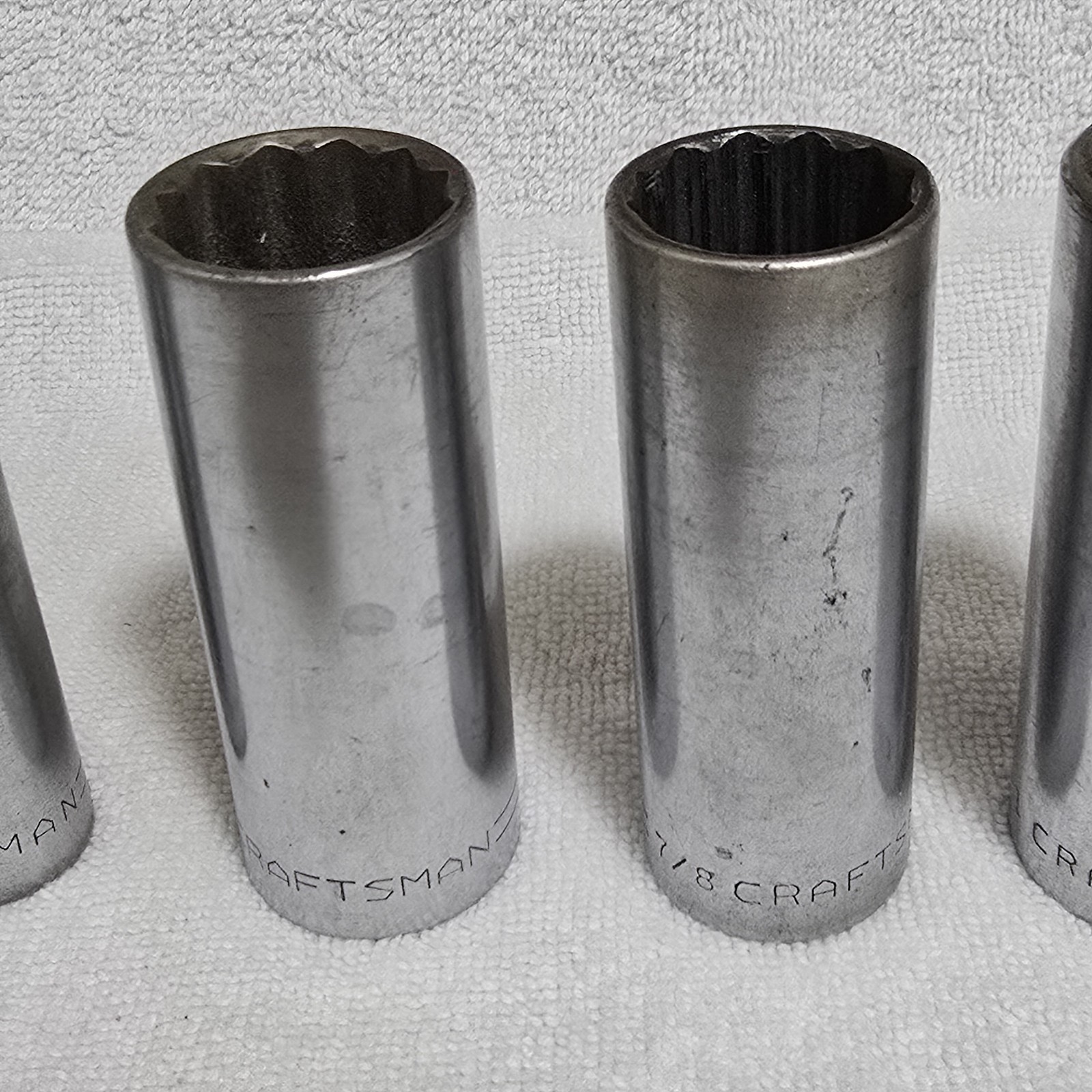 VTG Craftsman USA 1/2″ Drive Deep Socket Set 6pc 1/2-1″ + 13/16 Spark Plug
