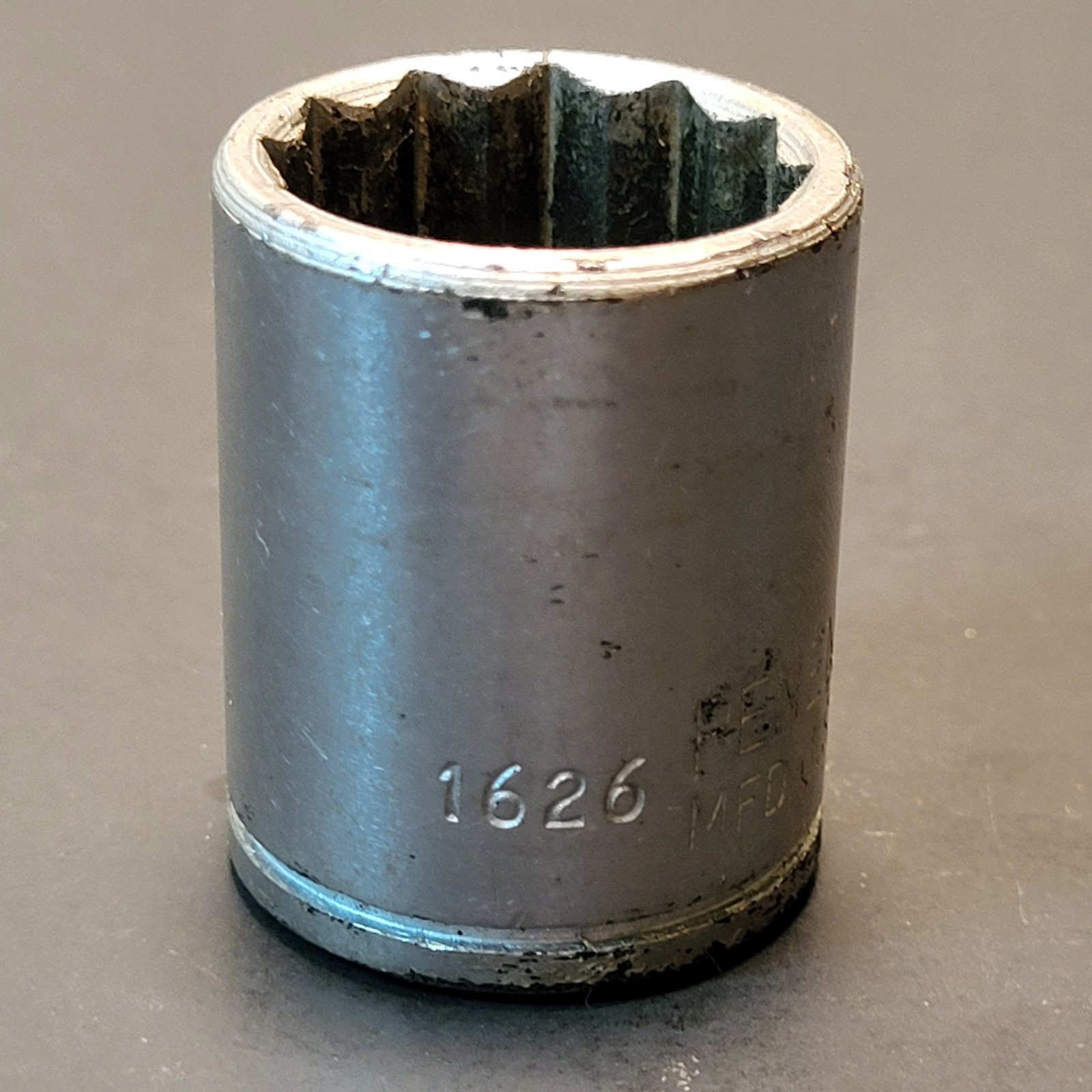 Penens 13/16” 12 point 1/2” drive socket 1626 made in USA Plomb Proto