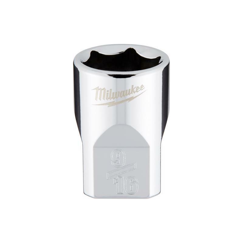 Milwaukee 9/16 in. X 3/8 in. drive SAE 6 Point Standard Socket