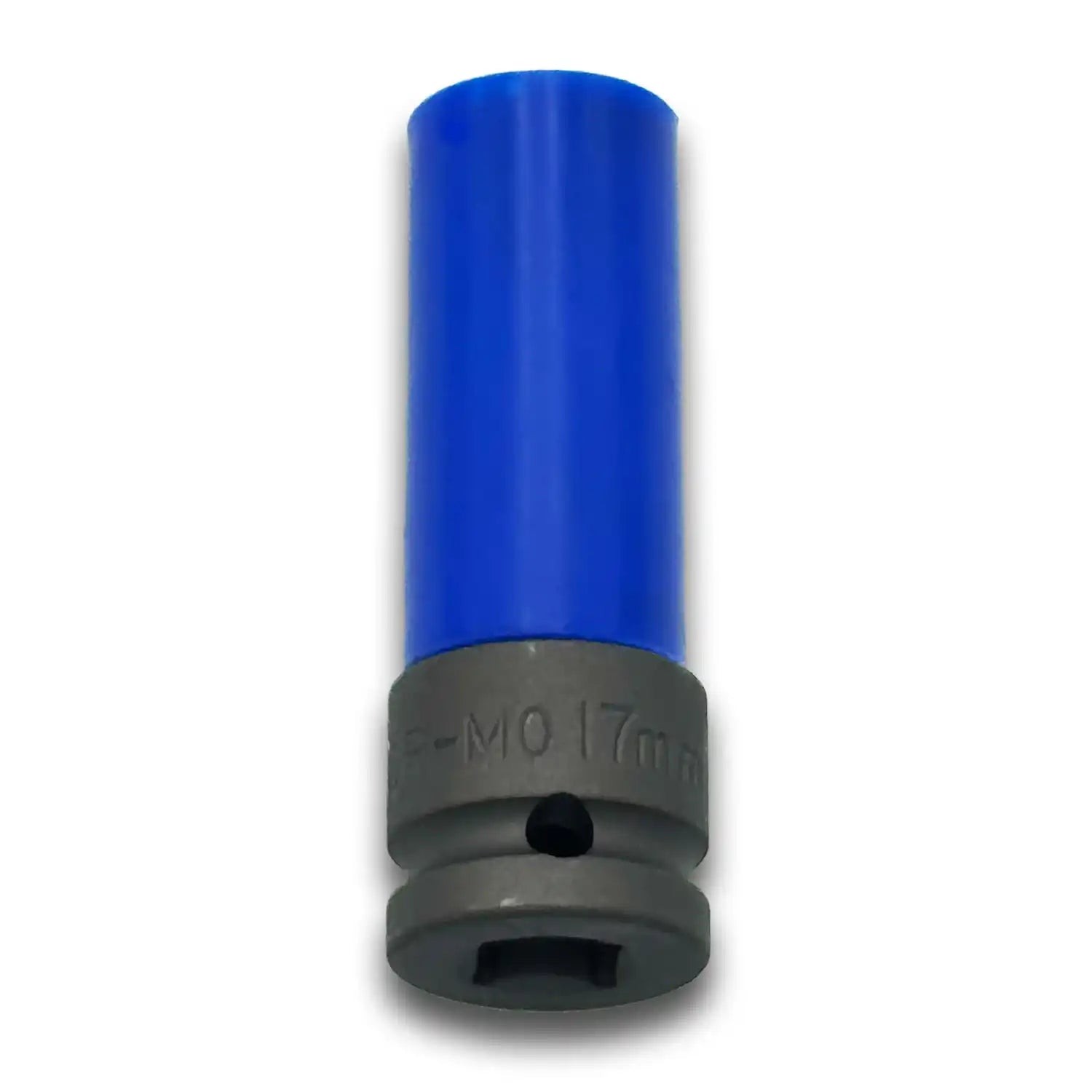 Thin wall 17mm Steel Socket w Plastic Sleeve to Protect Wheels 1/2″ Drive Metric