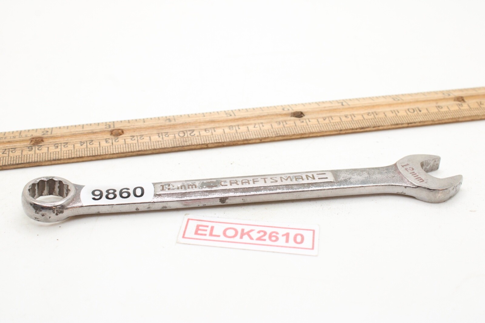 Craftsman -V^-42916 12mm 12 Point Metric Combination Wrench USA