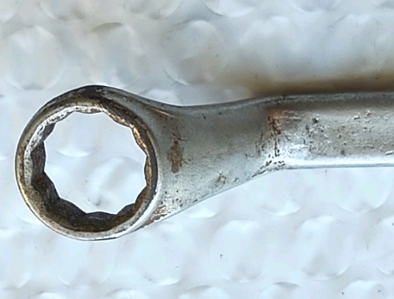 INDESTRO SUPER, 731, 1/2″x9/16″ DBL. BOX WRENCH, 8.6″ LONG, 12 POINT *USA MADE*