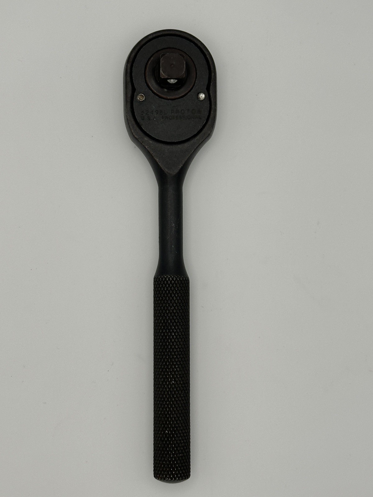 Proto 5249BL Ratchet, 3/8″ Drive, Reversible, Pear Shaped Head, 7″ L Made in USA