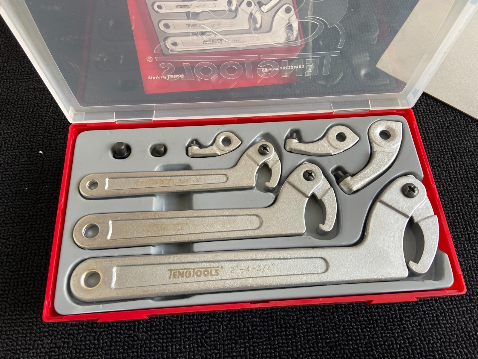 TENG TOOLS HOOK AND PIN WRENCH SET TTHP08 NOS. PLEASE READ FULL DESCRIPTION