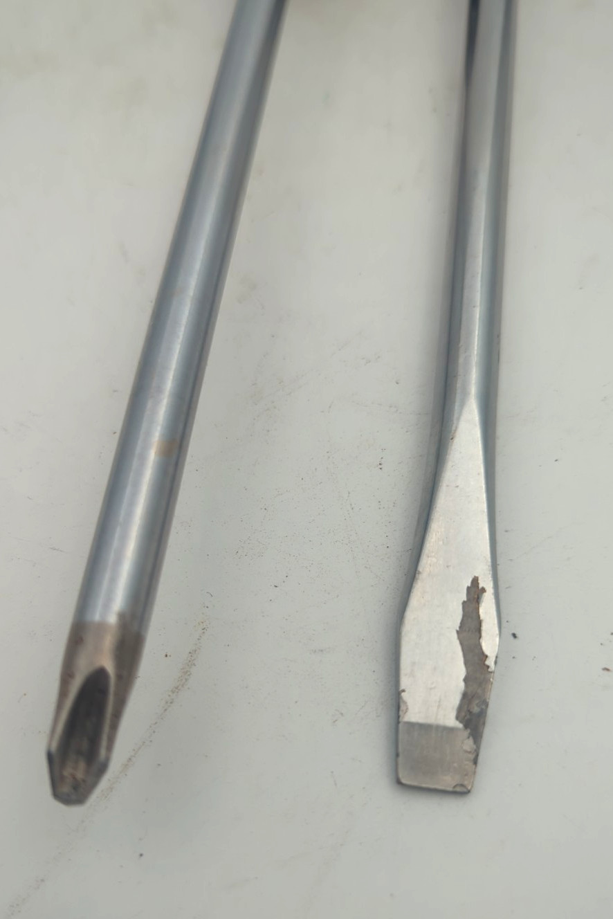 Snap On SDDP63 Phillips & SSD6 Flathead Screwdrivers Hard Handle Usa Made 2pcs