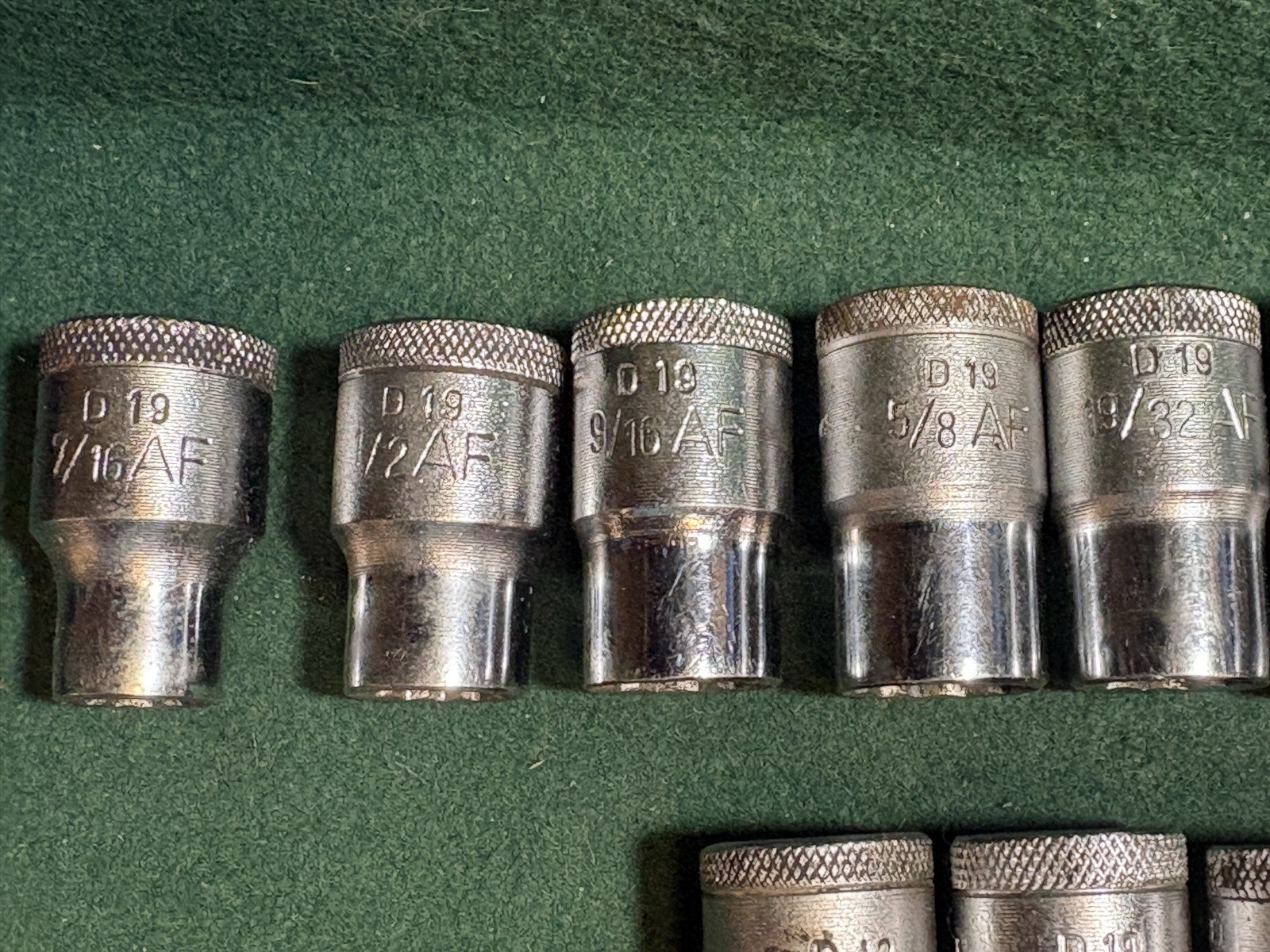 Vintage Gedore D19 TMAX Metric & Imperial 1/2 Drive Socket Set Germany Complete