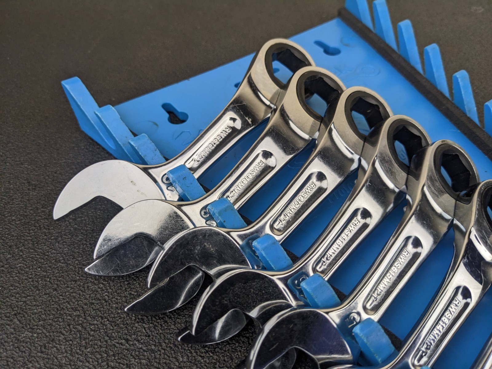 #bo789 Mac Tools SRWMS146PT 14pc Metric 6 Point Stubby Ratcheting Wrench Set