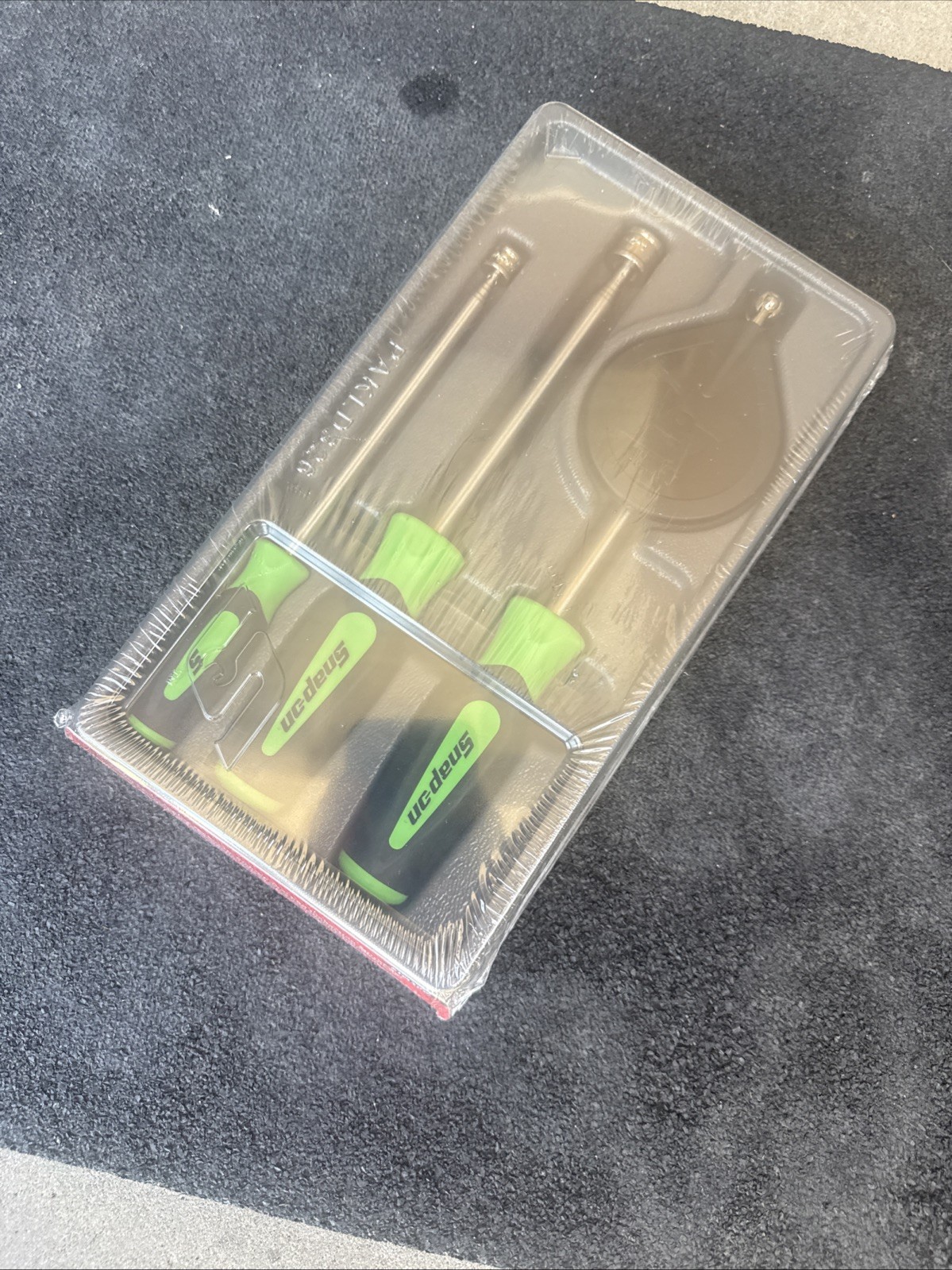 For SNAP ON Green 3pc Soft Grip Magnetic Pickup Tool & Mirror Set PTM30g