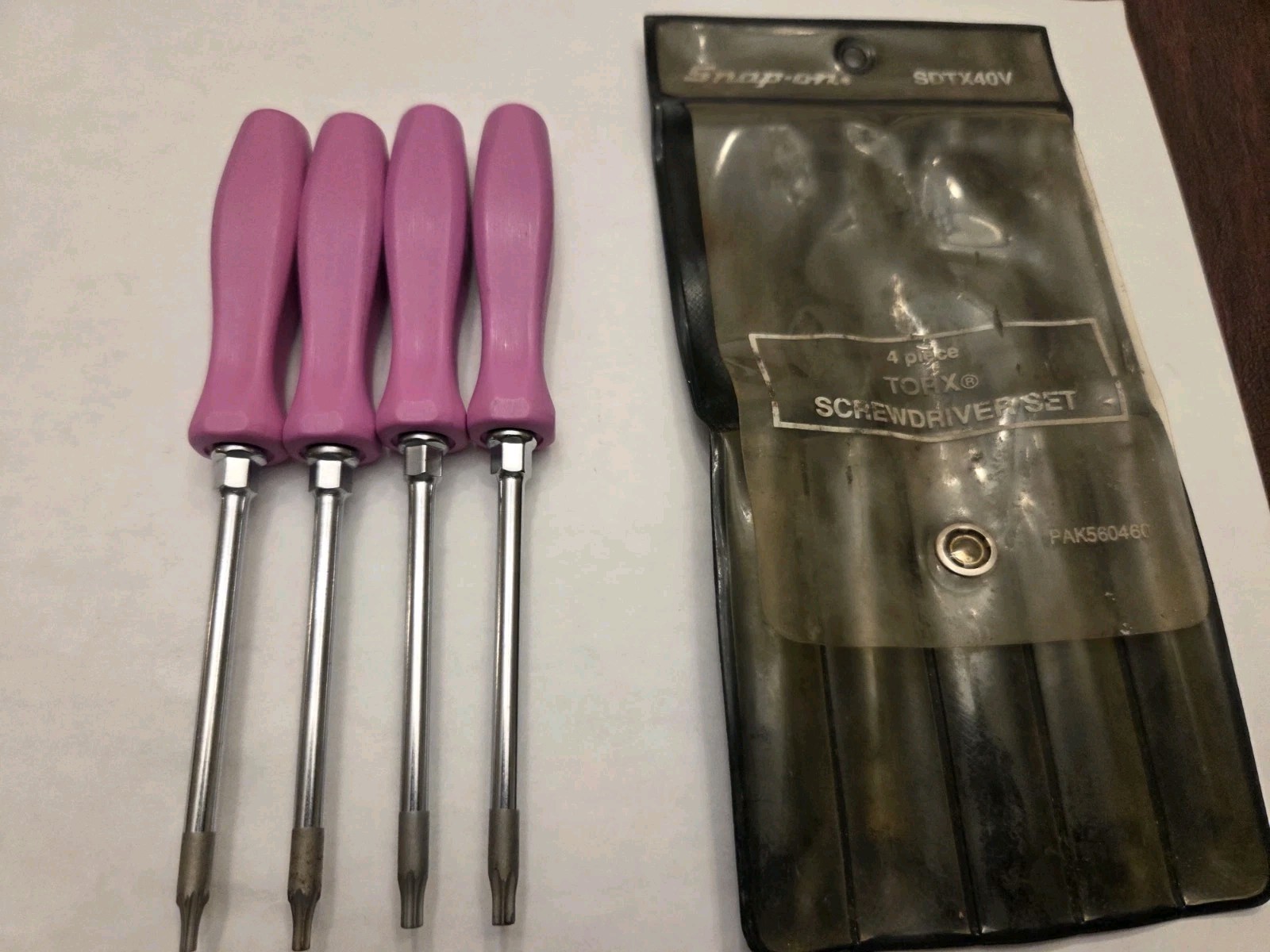 Very RARE COLOR SDTX40V VIOLET Hard Handle 4 Piece Torx Screwdriver Set MUST SEE