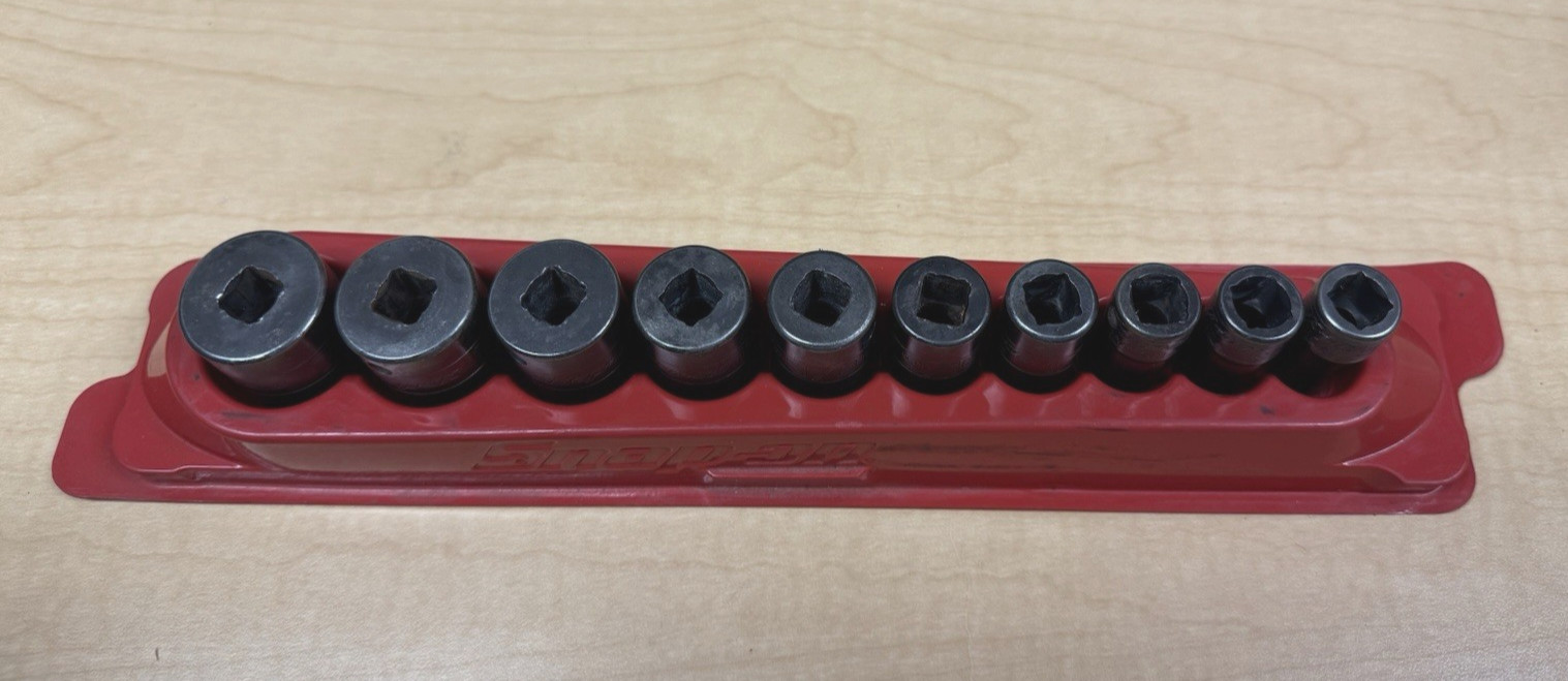 Snap-on Tools Semi Deep Impact Socket 10pc Set 6 pt 3/8″ Drive 5/16-7/8″
