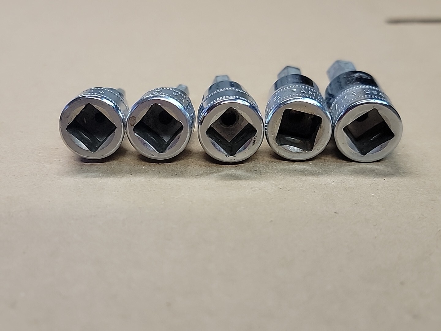 Snap On 5pc Hex Bit Socket Set FAM4A-FAM10A on rail