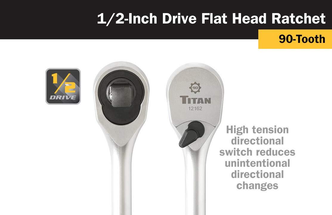 Titan Tools 1/2 in. Drive 16 in. 90 Tooth Ratchet (12162)