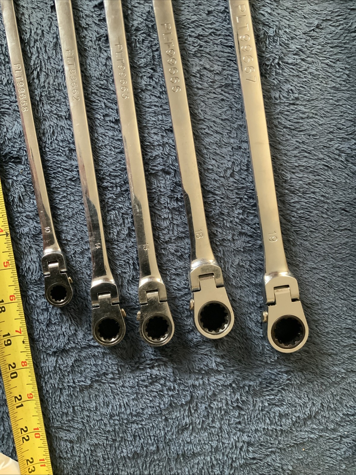 Platinum Double Swivel End Wrench Set, Metric…..5pc….see Pics…