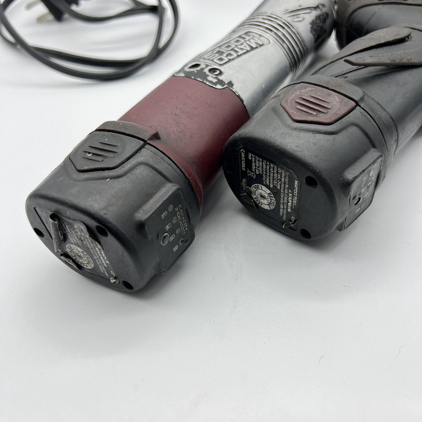Matco Tools 12V 1/4″ Cordless Ratchet + 3/8” Driver Wrench Battery and Charger