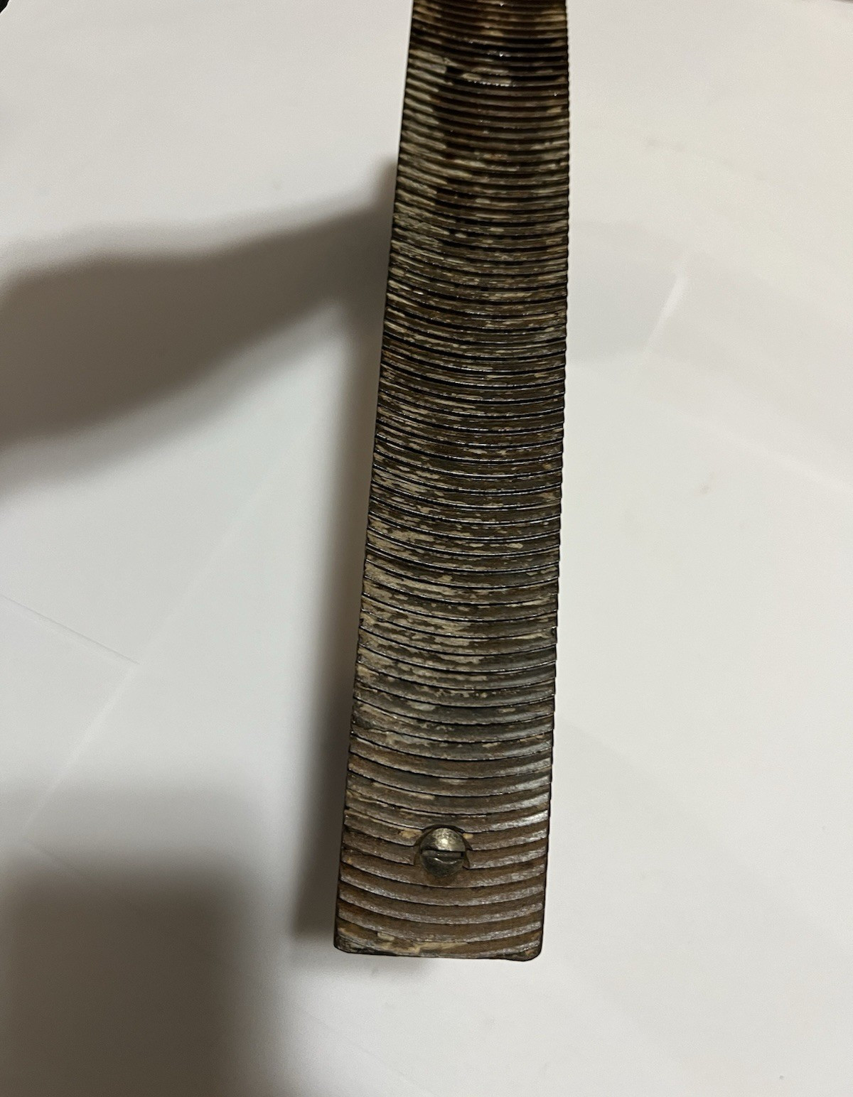 Vintage General Tool Co Curved Wood Handle File Holder with Rasp Auto Body USA