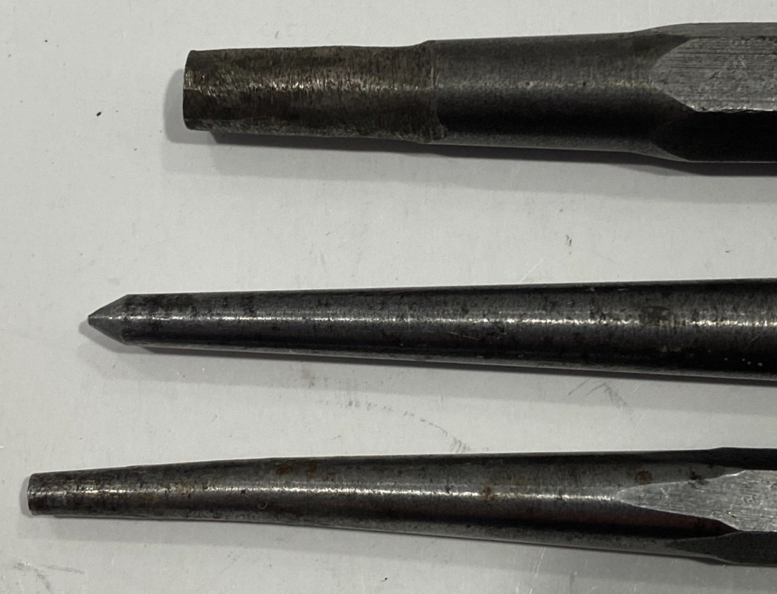 Vintage 3pc. Snap-on Tapered Punch PPC Set USA PPC4A, PPC205A, PPC208A Exc. COND