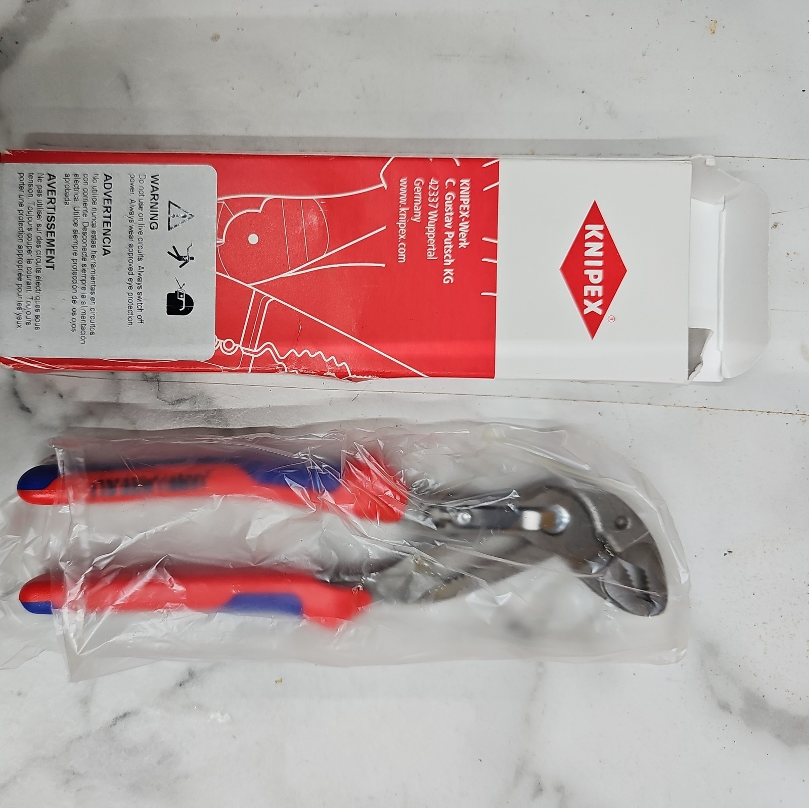 KNIPEX 38381 KNIPEX 87 02 180 SB Cobra High-Tech Water Pump Pliers, 180mm
