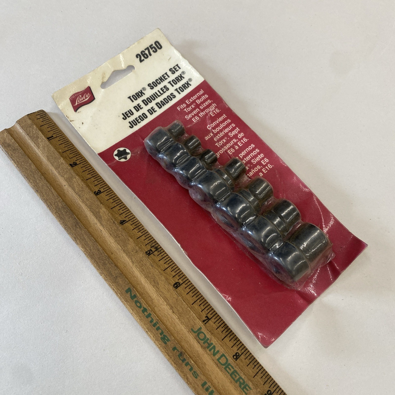Lisle 26750 Inverted External Torx Socket Set E6 – E16, New Old Stock! M0913
