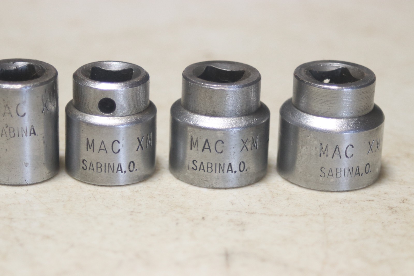 Lot of 8 MAC Tools Metric 3/8 Inch Drive 6 point Sockets 6mm-19mm