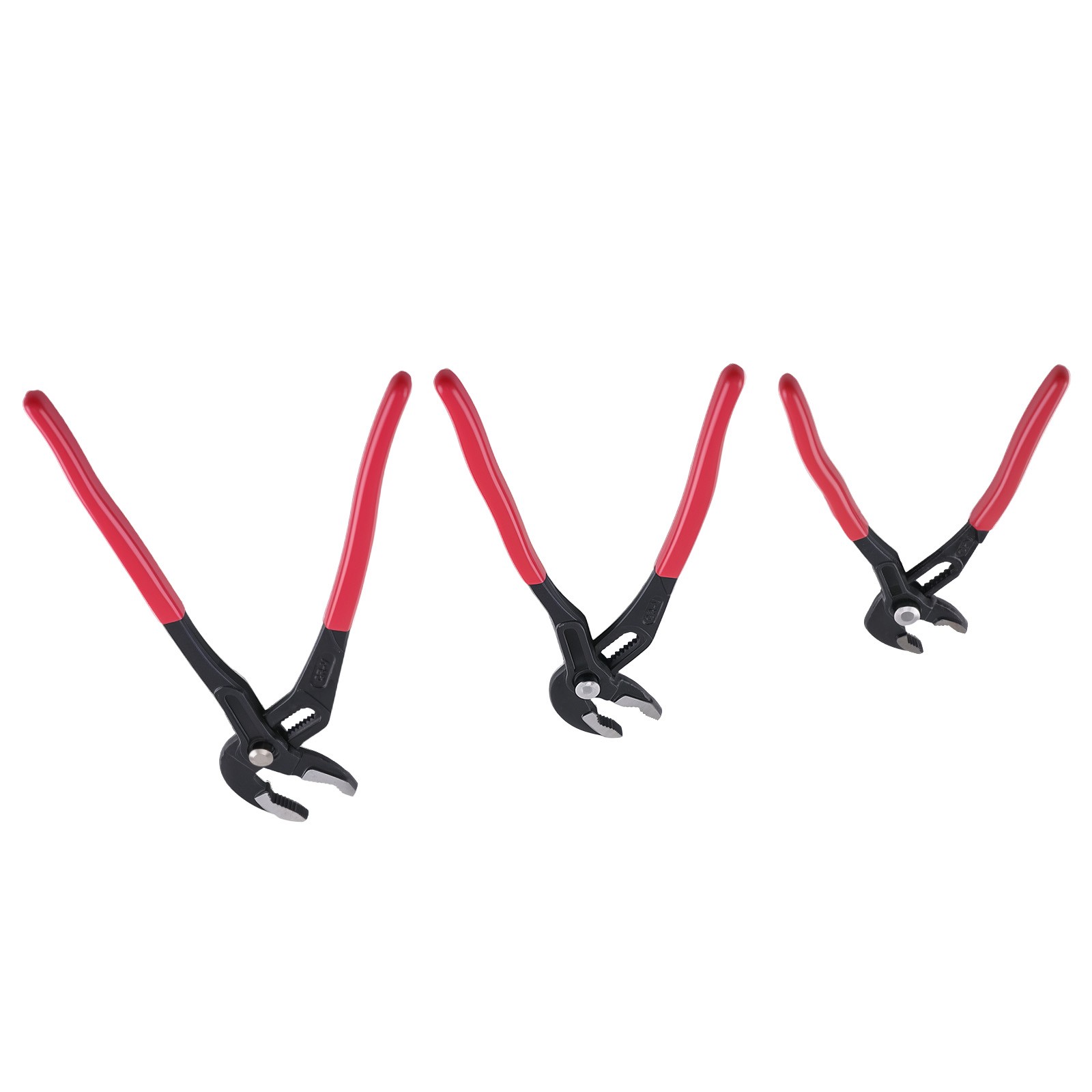 3pcs Water Pump Pliers 7″ 10″ 12″ Carbon Steel Self-Locking Non-Slip Grip
