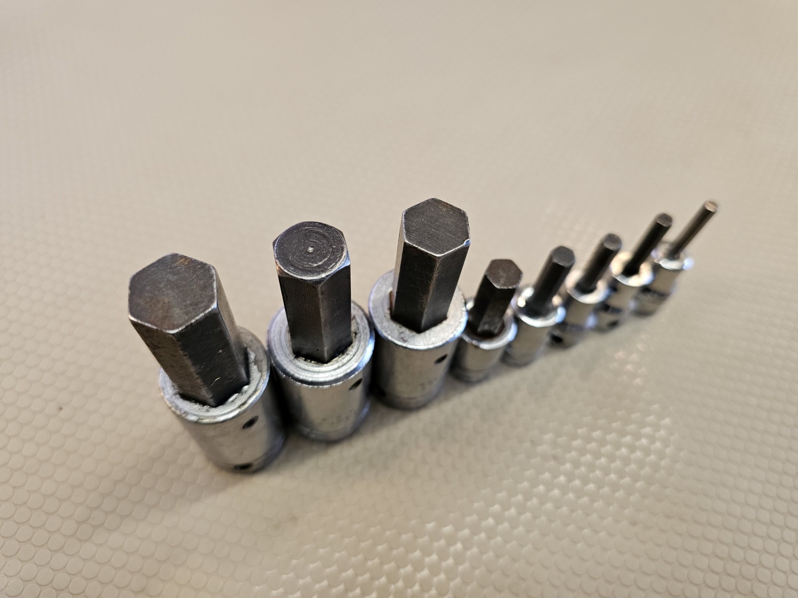 Snap-On Proto 8pc SAE Hex Allen Bit Socket Set 5/32″ to 5/8″ – 3/8″ 1/2″ Large