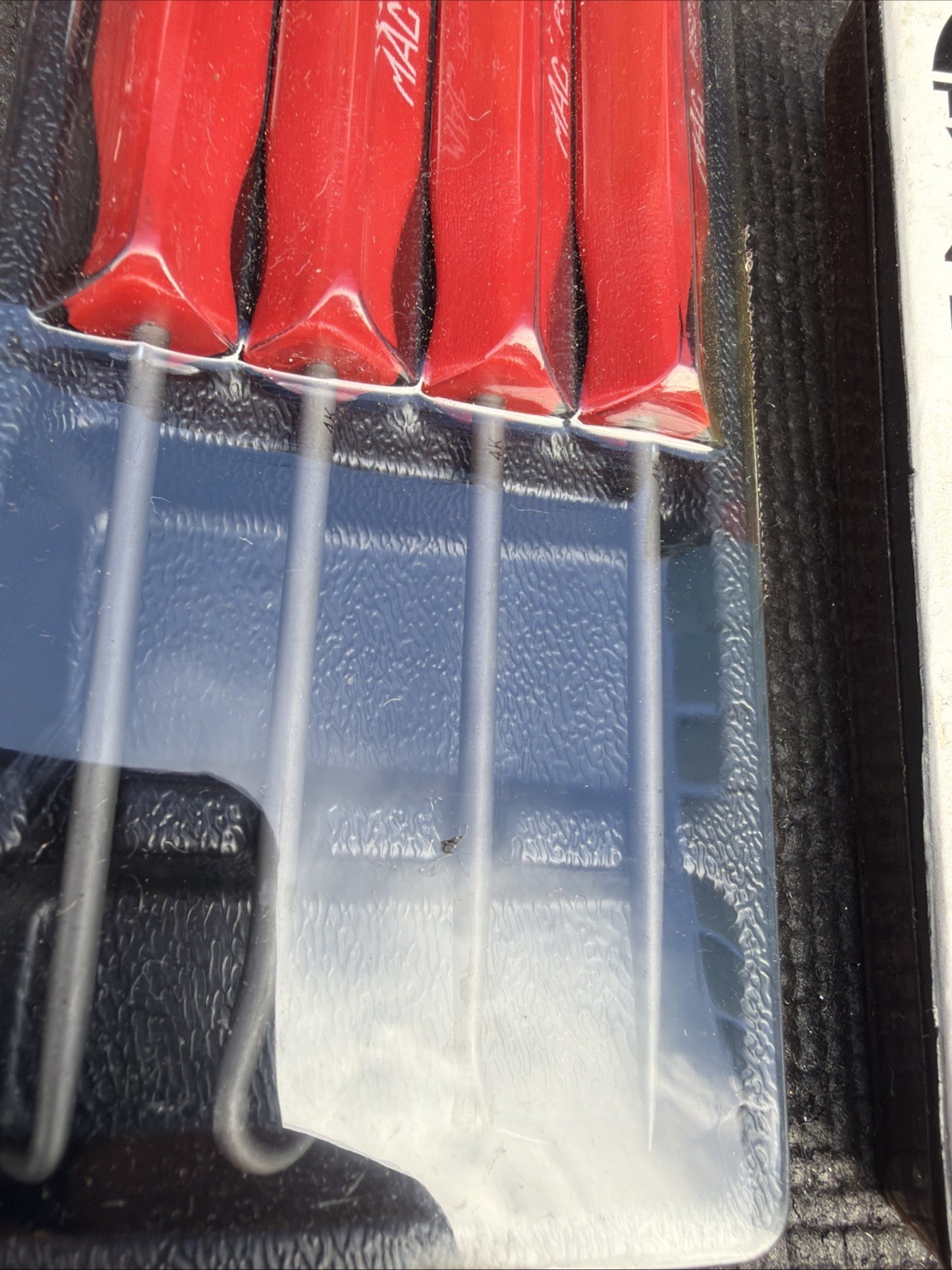 Mac Tools Rare Red Hard Handle Mini Auto Pick Set Ps4SA NEW OLD STOCK Comfort Gp