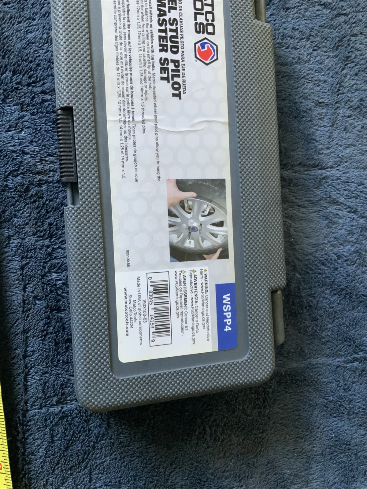 Matco Wspp4, Wheel Stud Pilot Pin Master Set….see Pics…