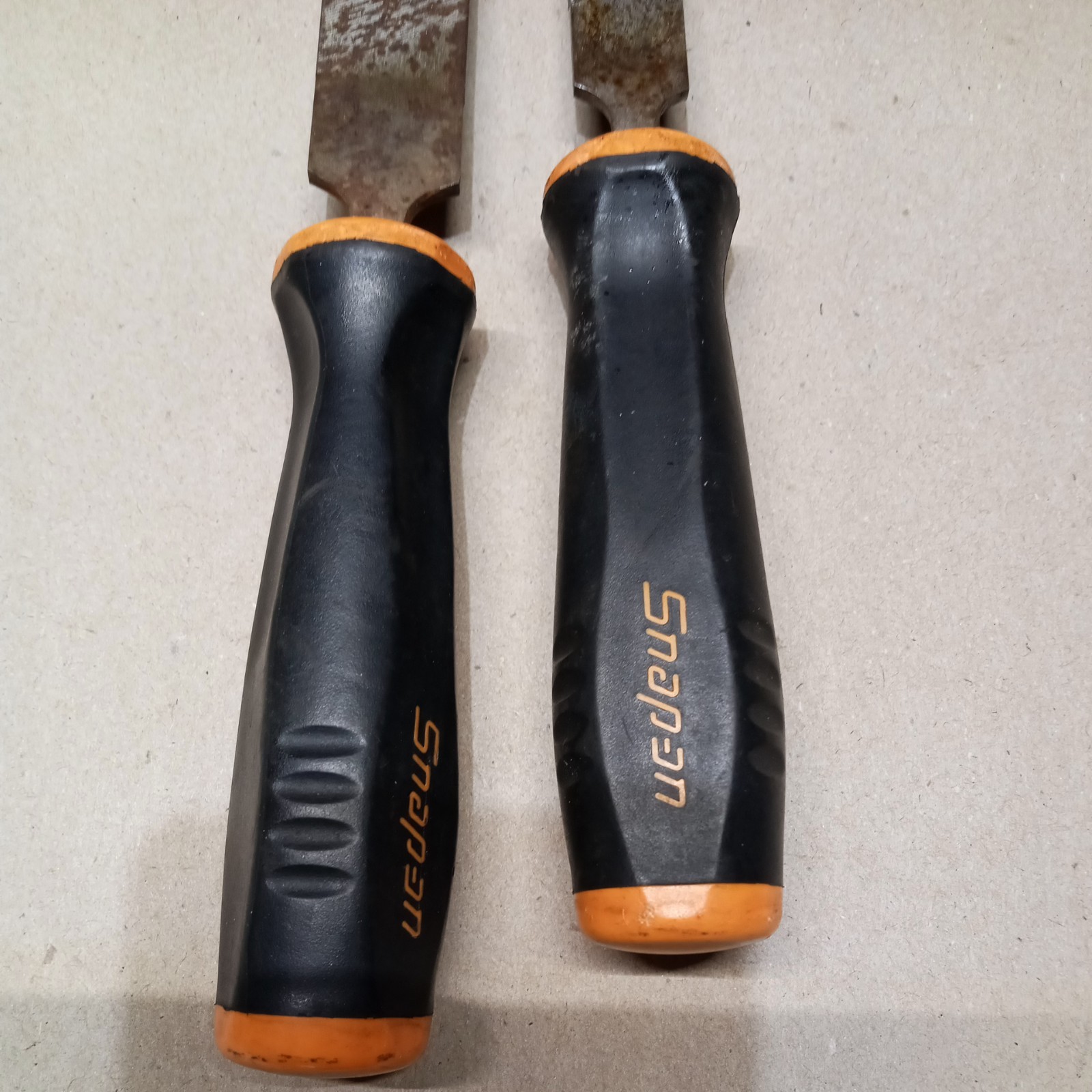 Snap-On Tools sharpening Set of 2 software Grip Handle long sharpen files