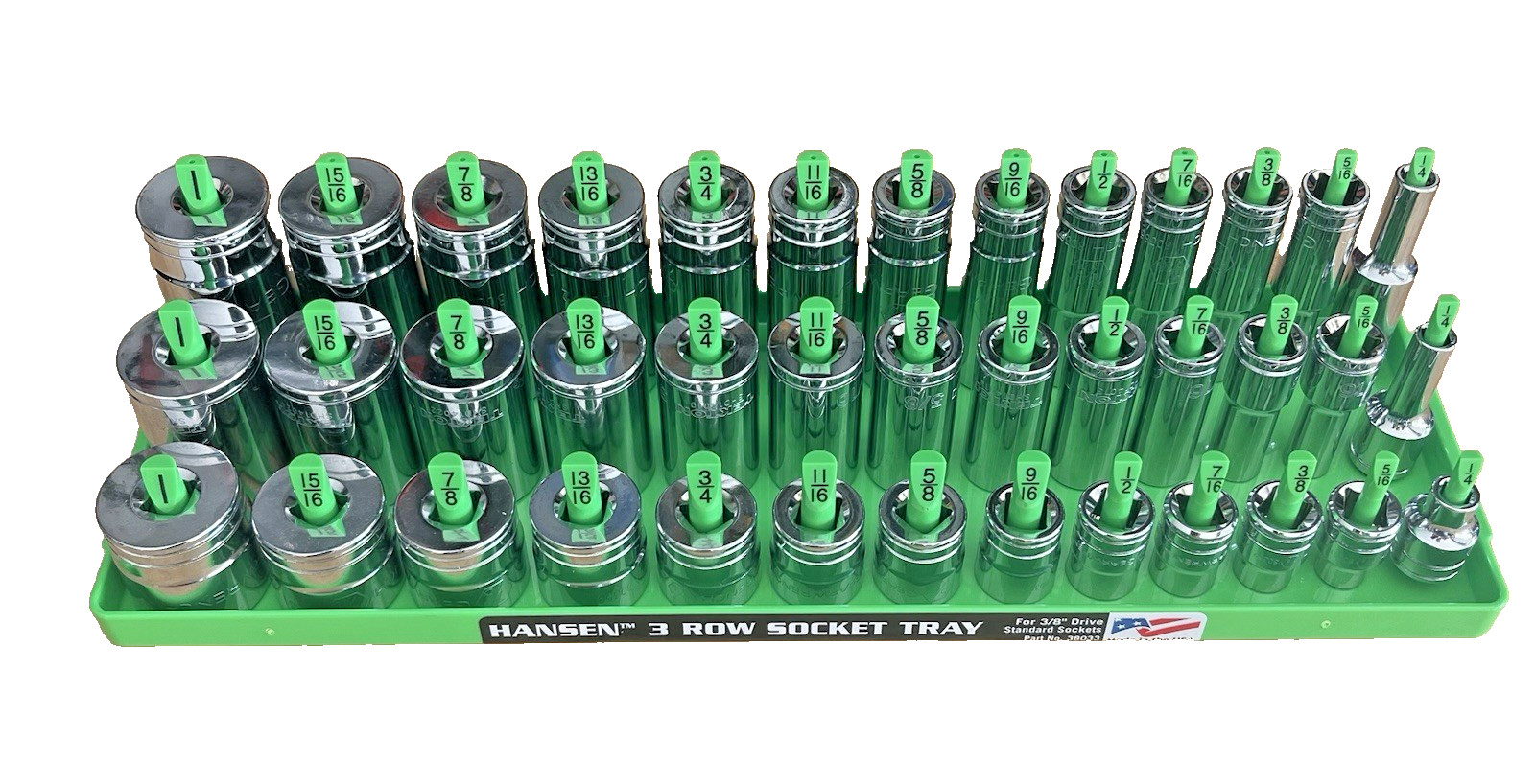 GearWrench & Tekton 3/8” SAE Shallow Mid Deep Sockets 80553 80555S 80555 w/ Tray