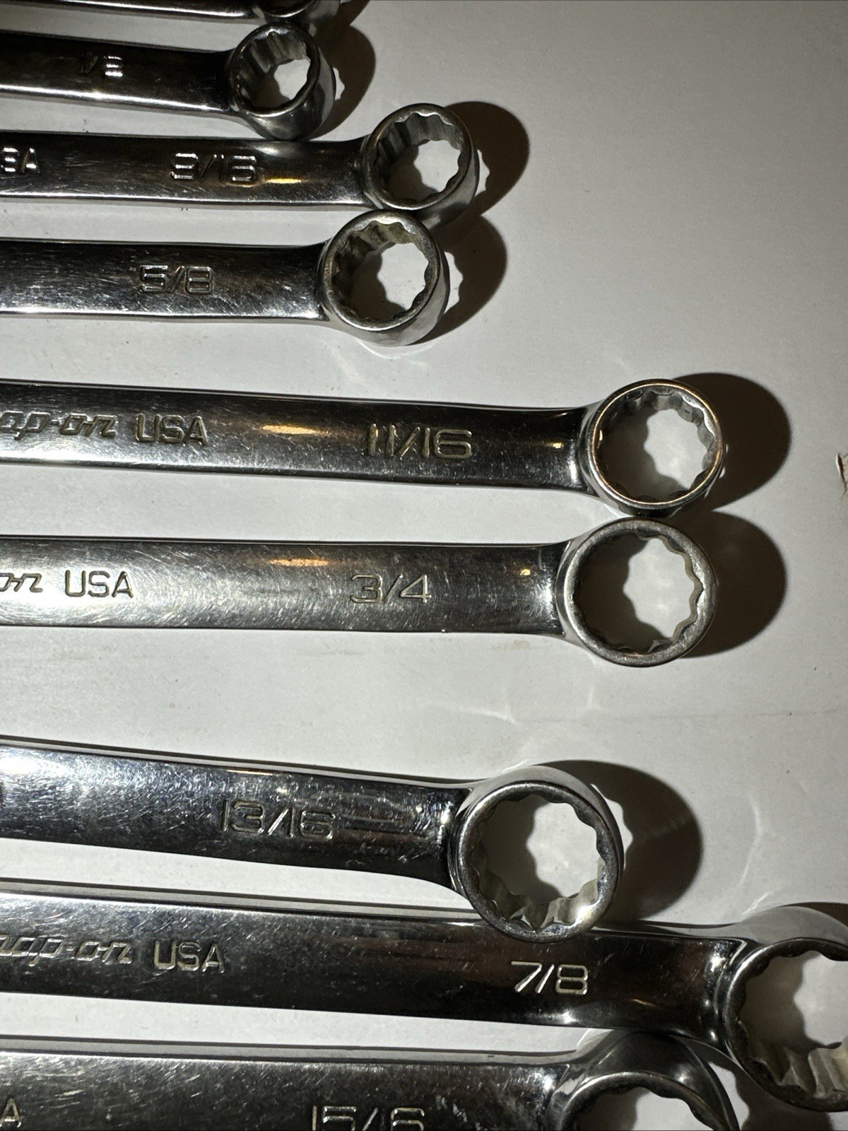 Snap On 14Pc 12-point SAE Frank Drive-plus combination wrench set (1/4-1”)