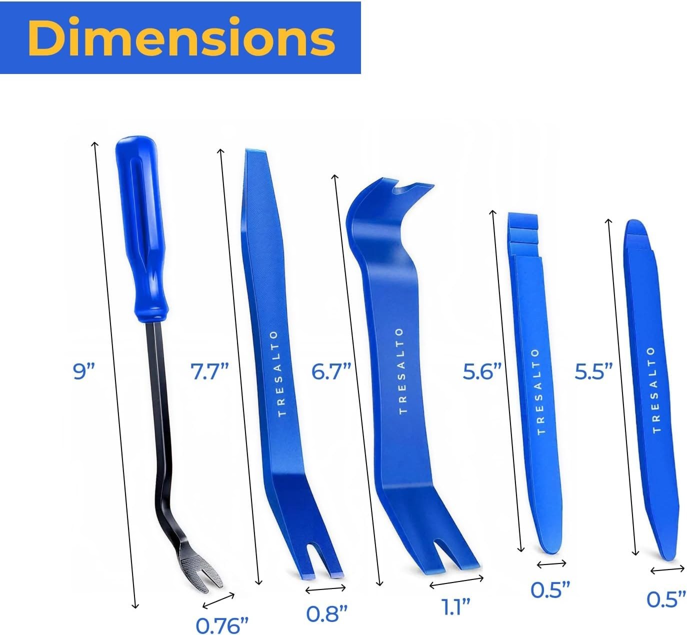 Versatile Auto Trim Tools – 5-Piece Set for Various Interior Applications