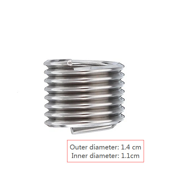 M12x1.75 Helicoil Thread Repair Kit | 15-Piece Stainless Steel Inserts with Tool