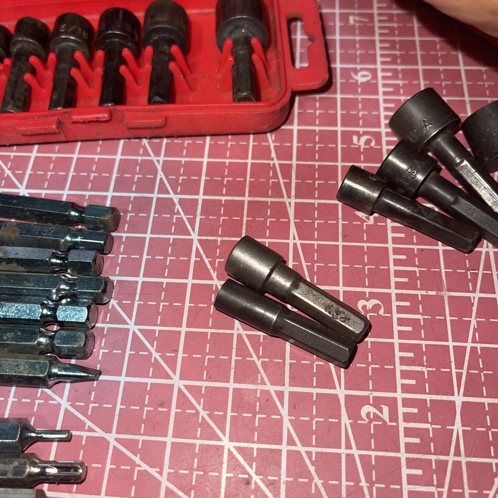 Craftsman USA Power Screwdriver Nutdriver Set Lot 43373 Metric SAE 25654 Vintage