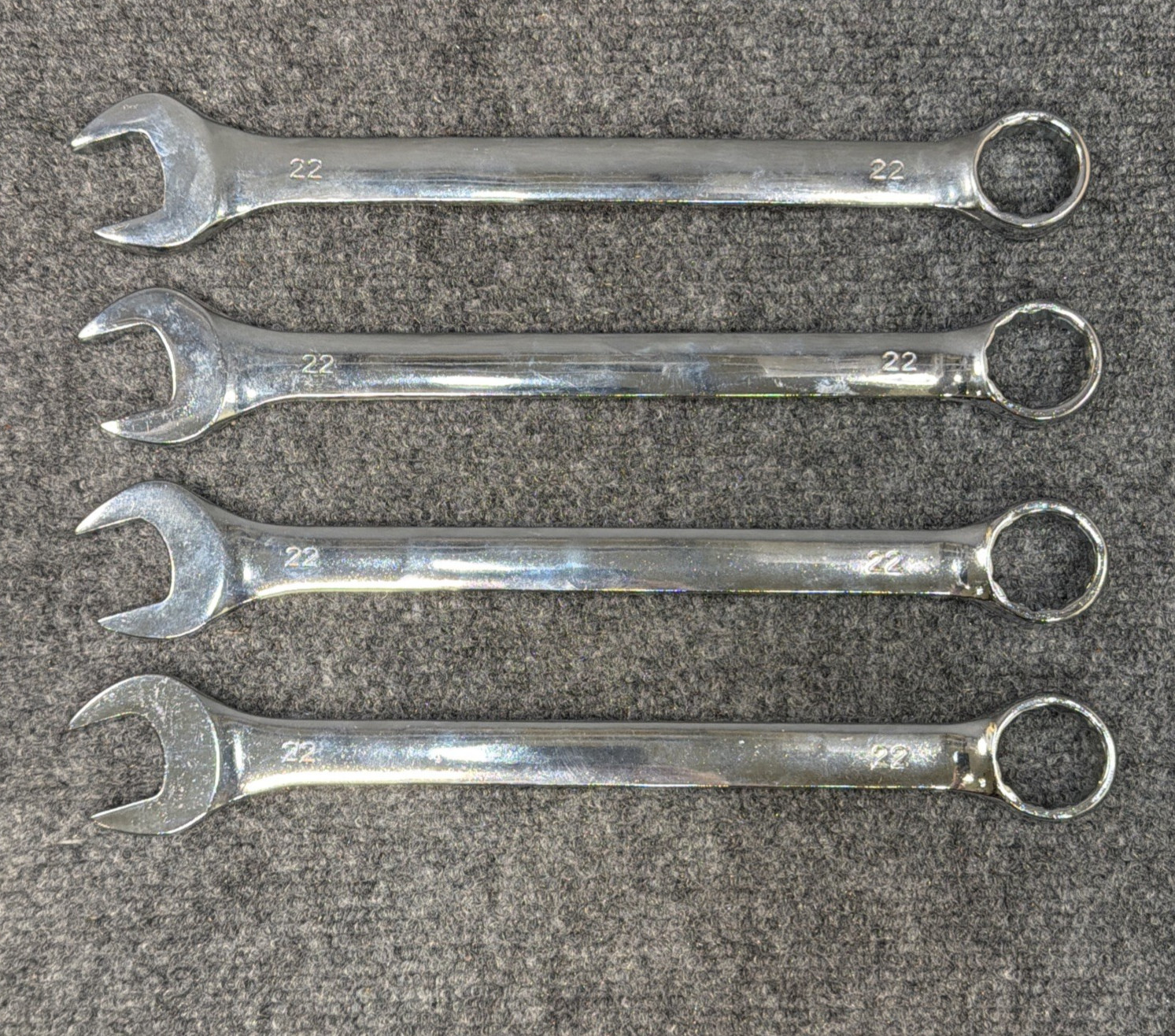 (1) Polished Chrome Vanadium 22mm Metric Combination 12 Point Wrench 10.5”