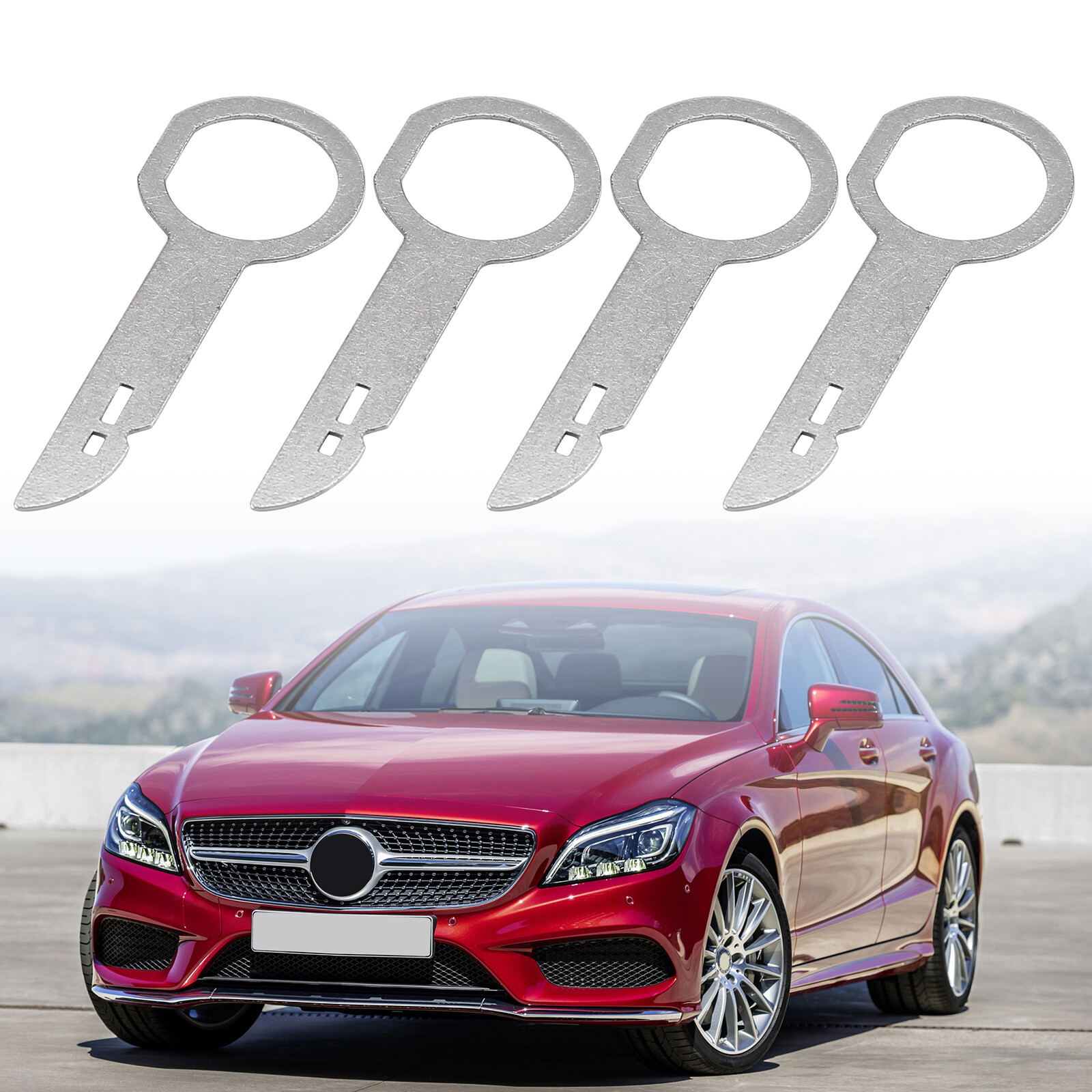 4X Radio Climate Control Removal Tool Release Key Set For Mercedes Ford Audi VW