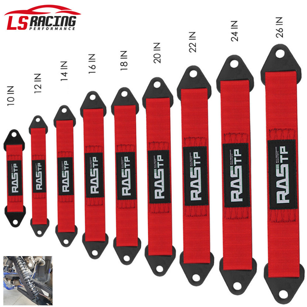 Red Suspension Travel Limit Strap 10″ 12″ 14″ 16″ 18″ 20″ 24″ Off-Road ATV UTV
