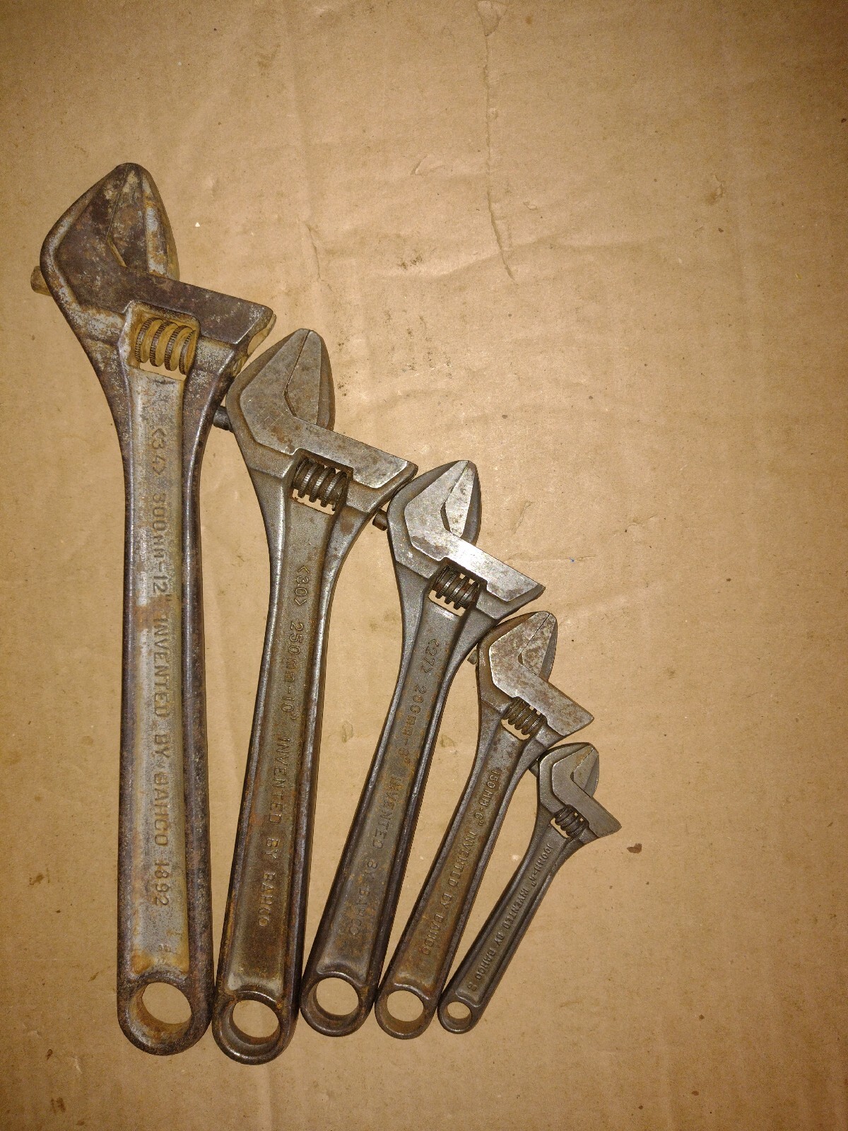 BAHCO ergo ADJUSTABLE WRENCHES-SIZES;12″ &10″ & 8″ & 6″ & 4″ MADE IN SWEDEN