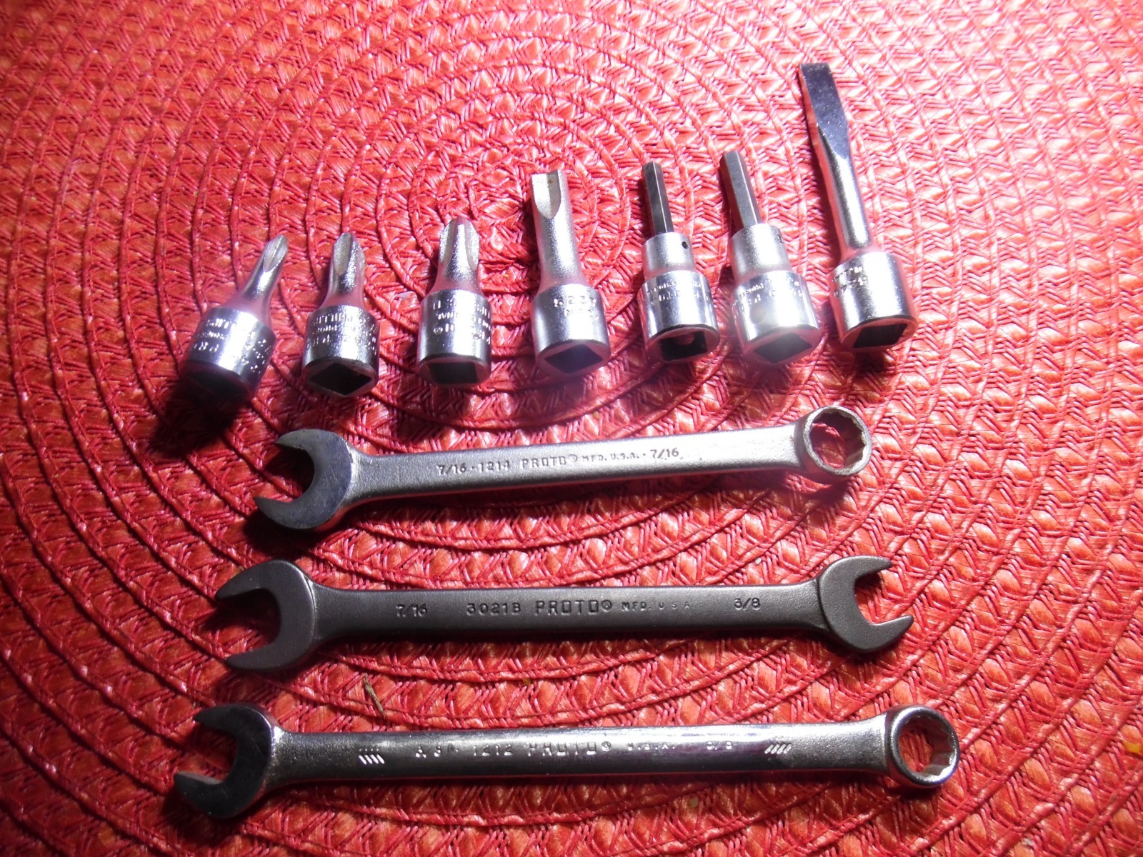 Proto 3/8 5240 Flat 1 2 3 Phillips Screwdrivers Socket 37 4990 Allen & Wrenches