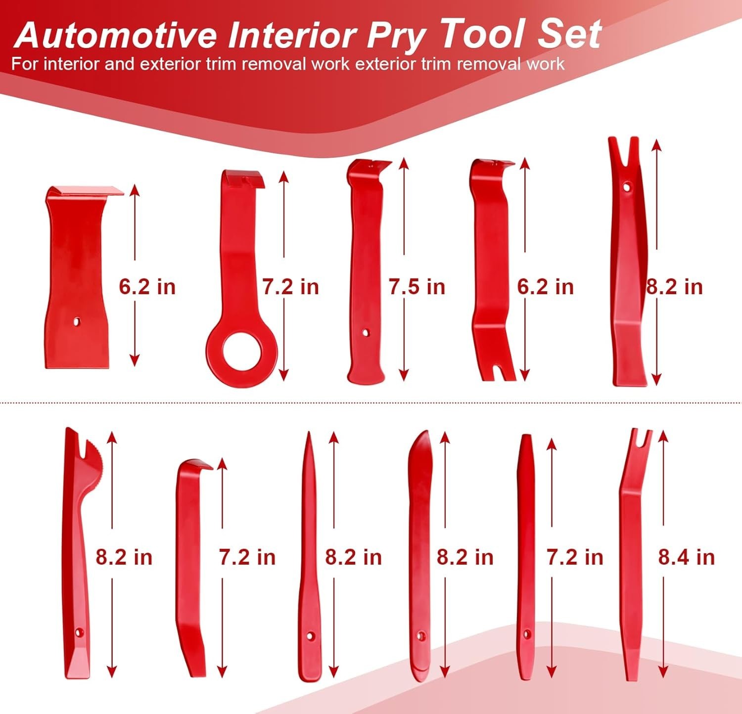 19-Piece Car Trim Removal Tool Set with Storage Bag