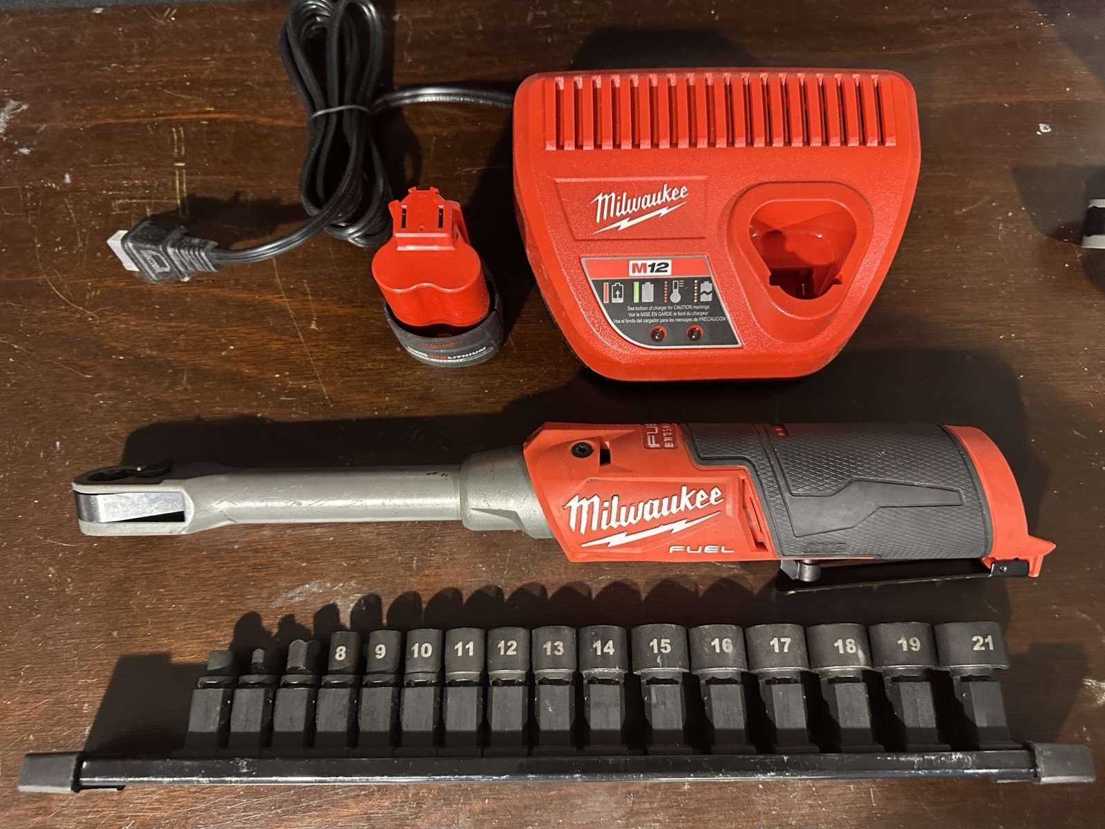 Milwaukee Tool M12 FUEL INSIDER Extended Reach Box Ratchet Kit
