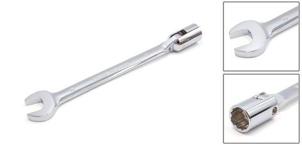17mm Swivel Head Combination Socket Spanner Wrench Auto Car Repairing Tool