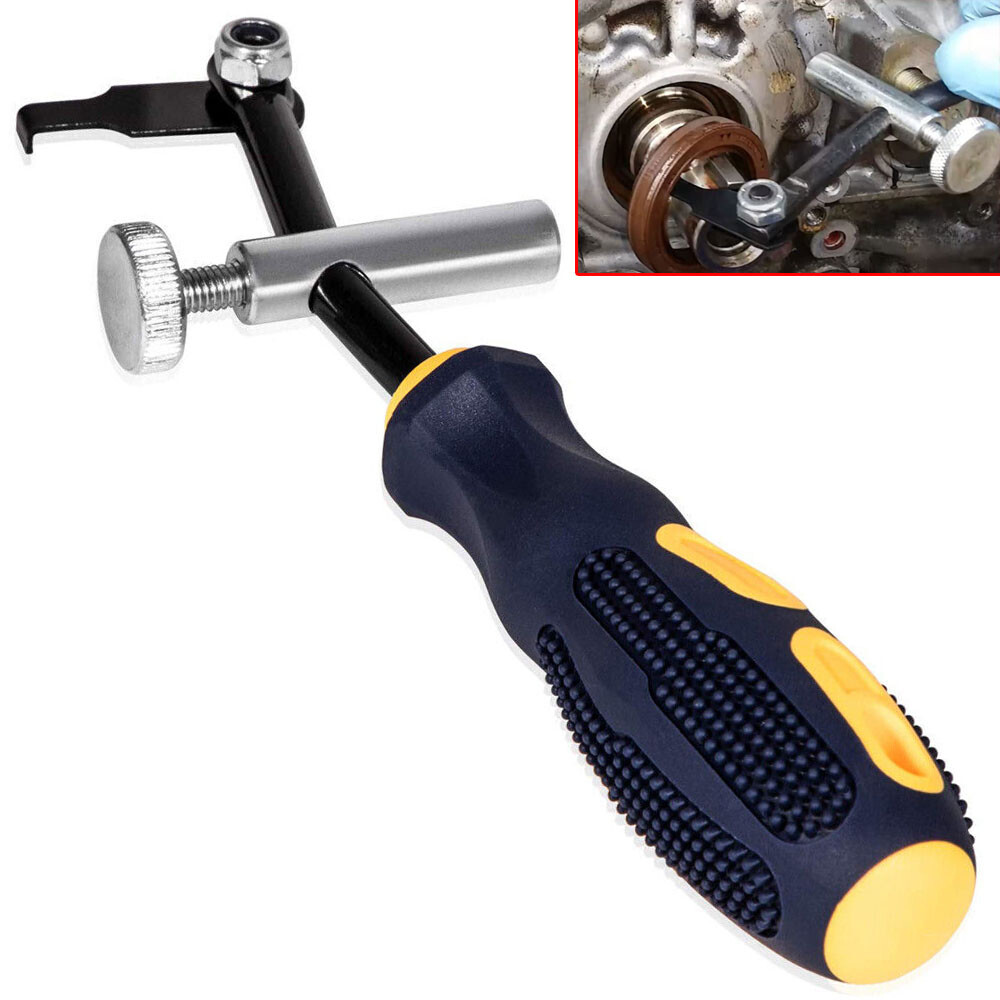 58430 Shaft Type Seal Puller W/ Spare Hook Crankshaft Camshaft Remover Auto Tool